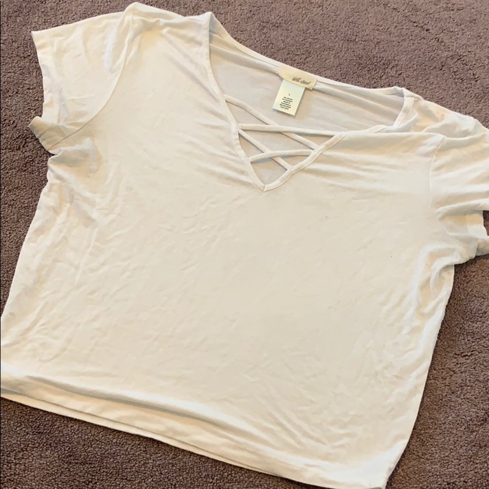 Wet Seal • White Crop Top